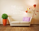 The Only Person Quotes Wall Decal Motivational Vinyl Art Stickers